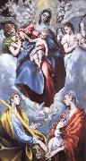 El Greco Madonna and child, and  Sta Martina and Sta Agnes china oil painting artist